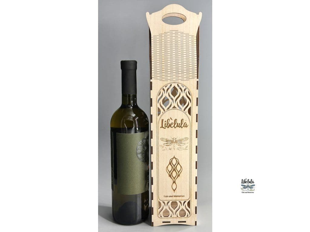 Wooden Wine Box – Diamonds