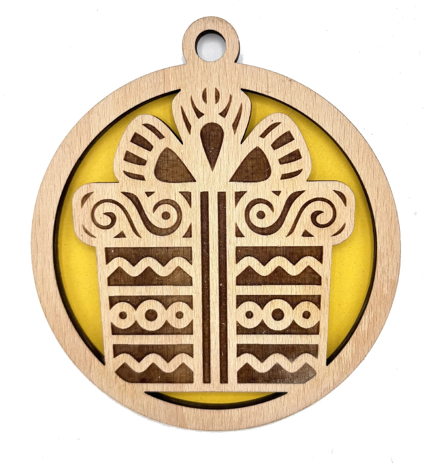 Christbaumanhänger aus Holz – Weihnachtsmotiv 6