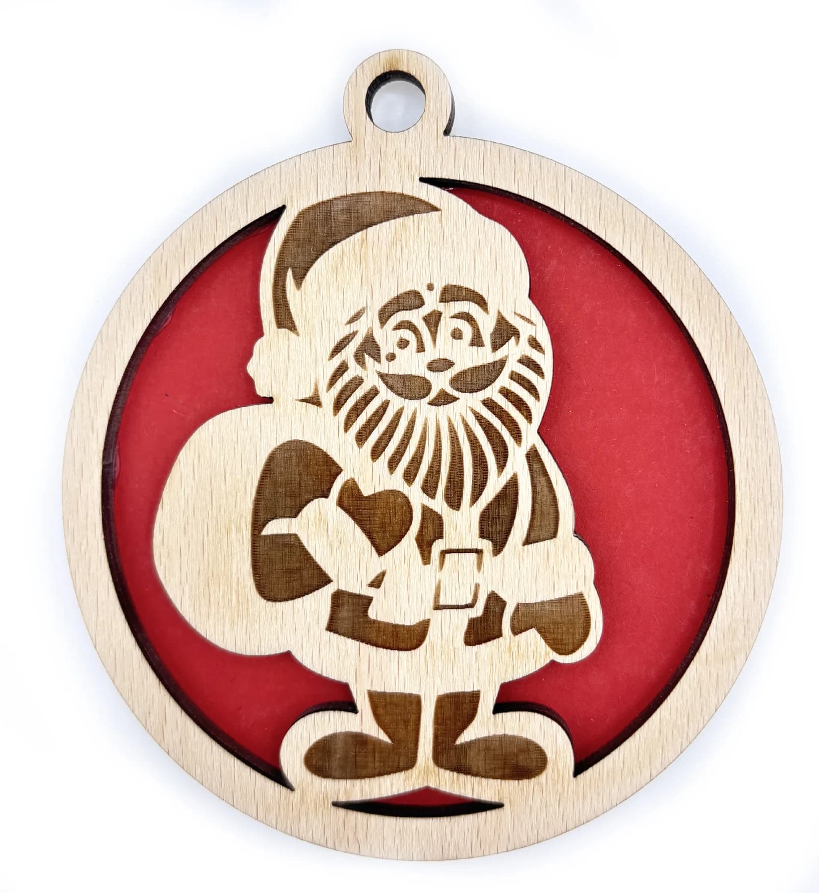 Christbaumanhänger aus Holz – Weihnachtsmotiv 12
