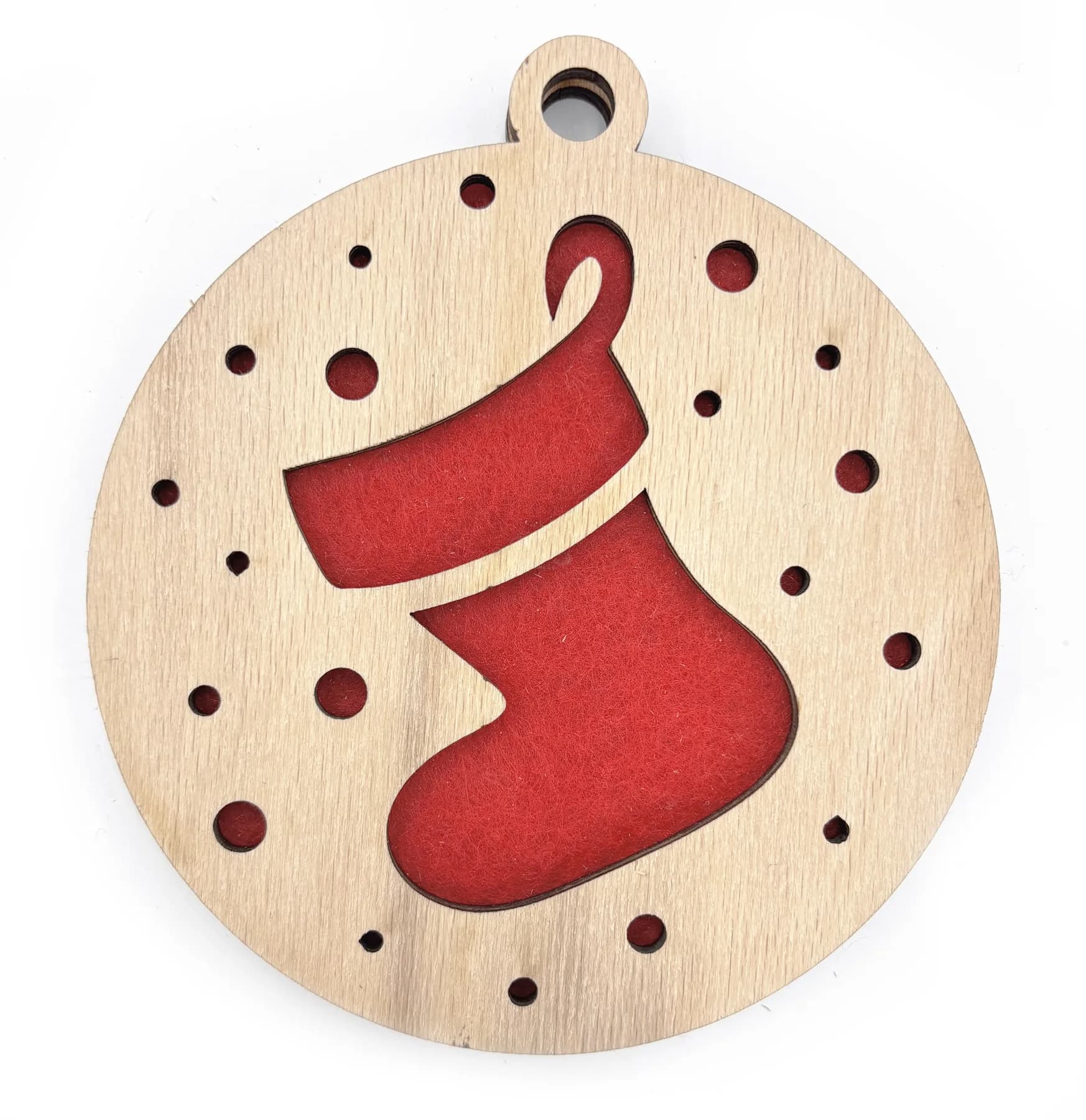 Christbaumanhänger aus Holz – Weihnachtsmotiv 13
