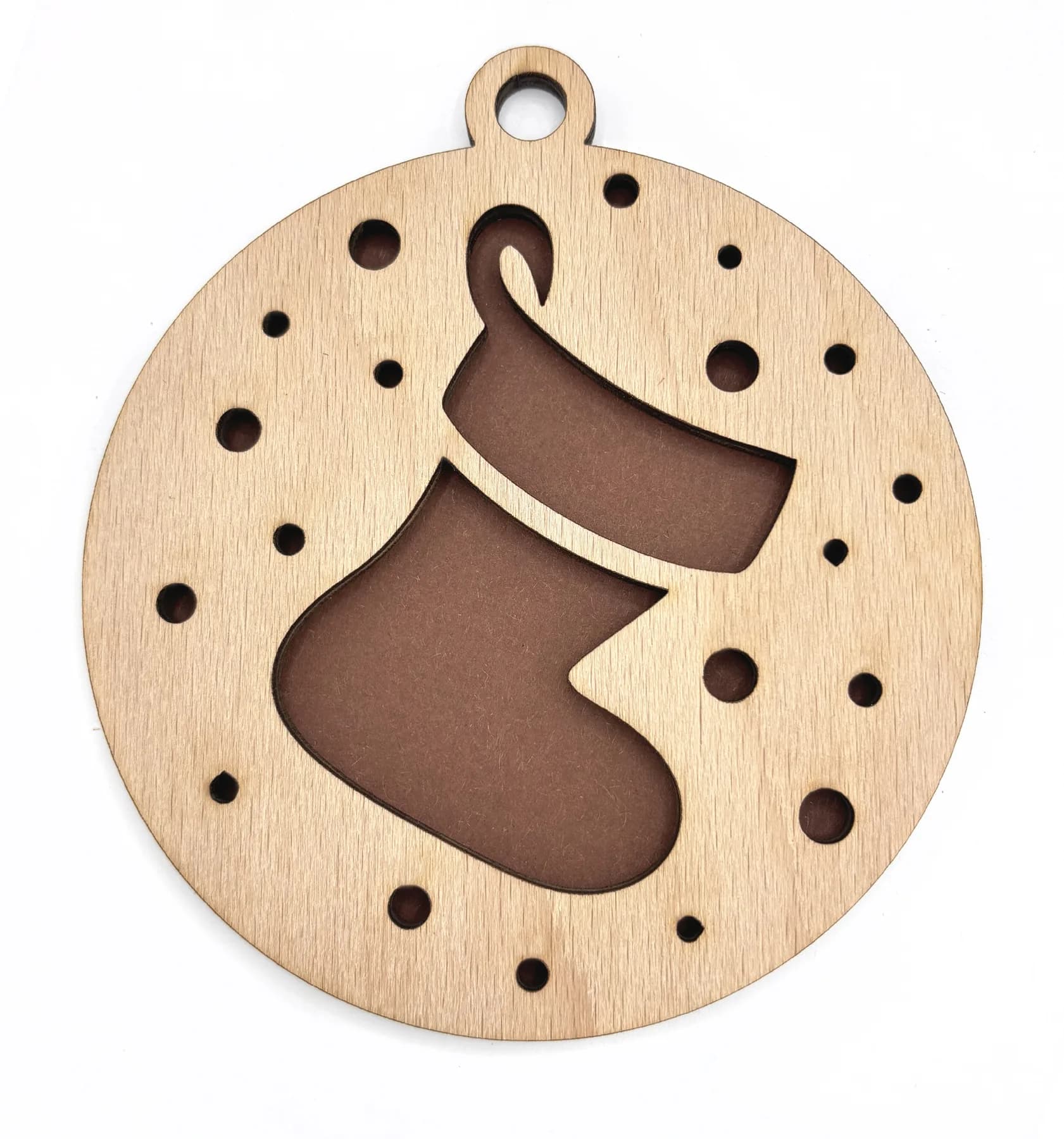 Christbaumanhänger aus Holz – Weihnachtsmotiv 13