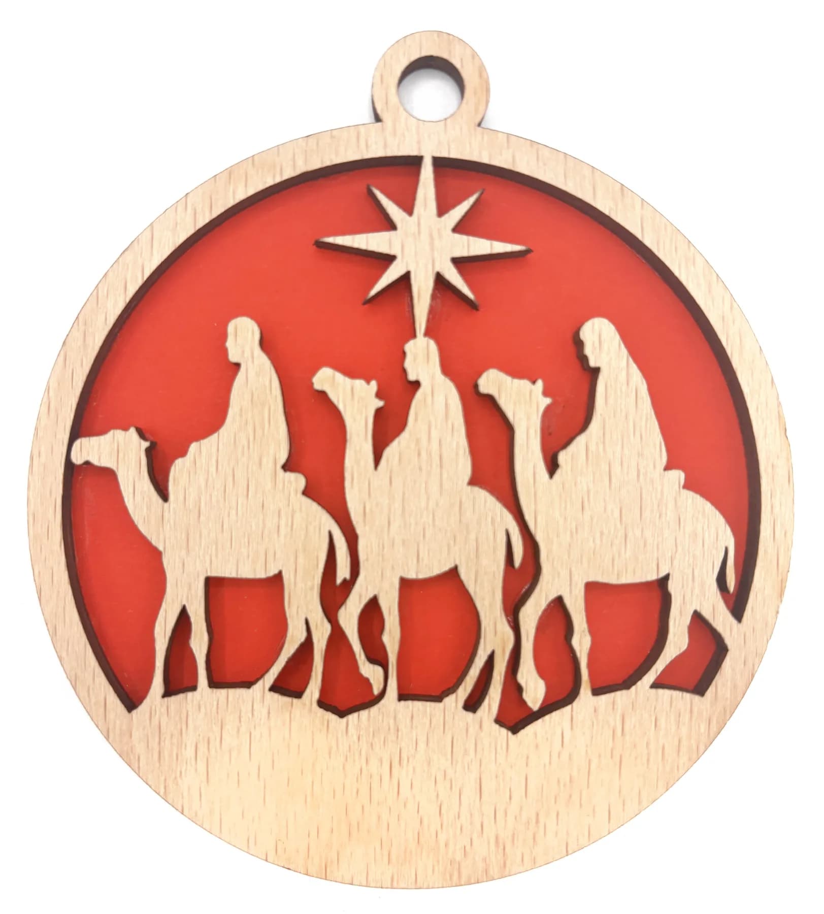 Christbaumanhänger aus Holz – Weihnachtsmotiv 17