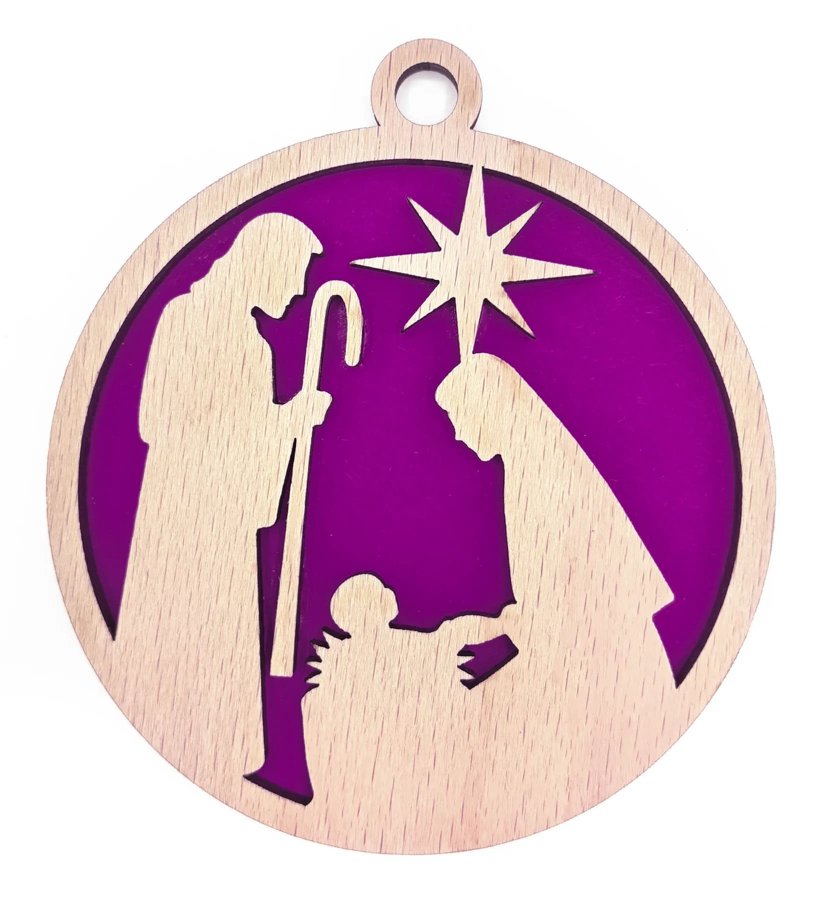 Christbaumanhänger aus Holz – Weihnachtsmotiv 18