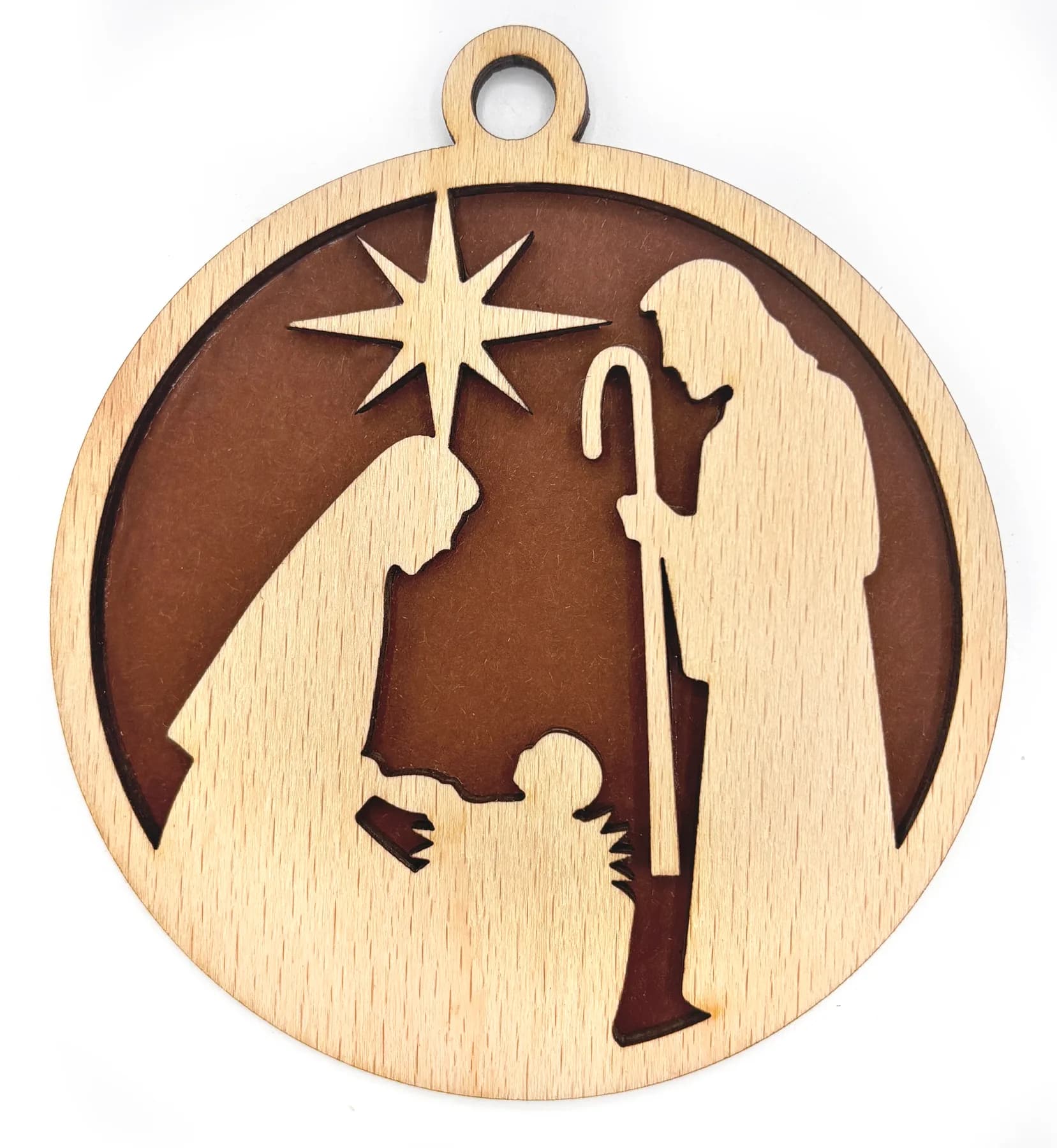 Christbaumanhänger aus Holz – Weihnachtsmotiv 18