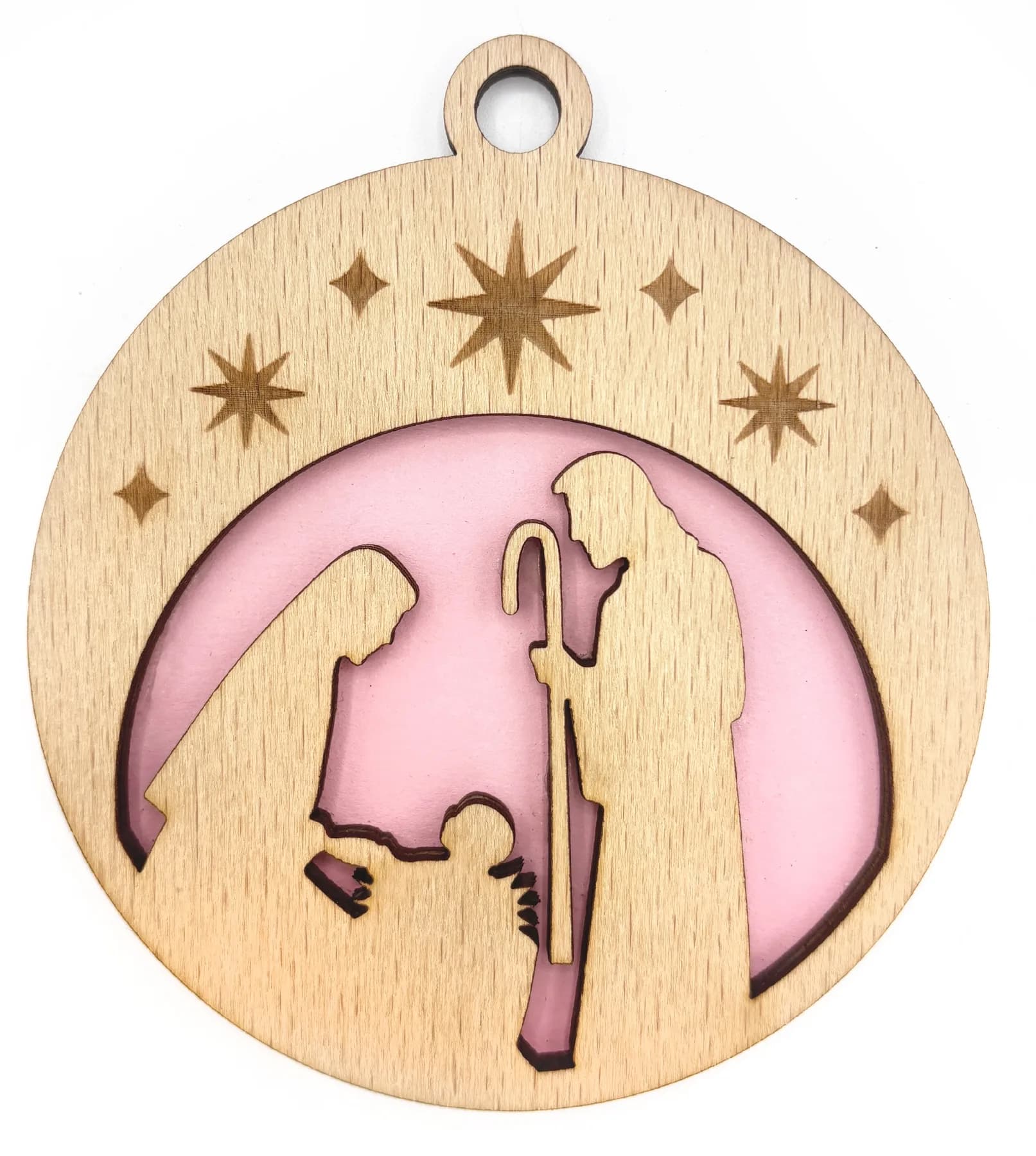 Christbaumanhänger aus Holz – Weihnachtsmotiv 21