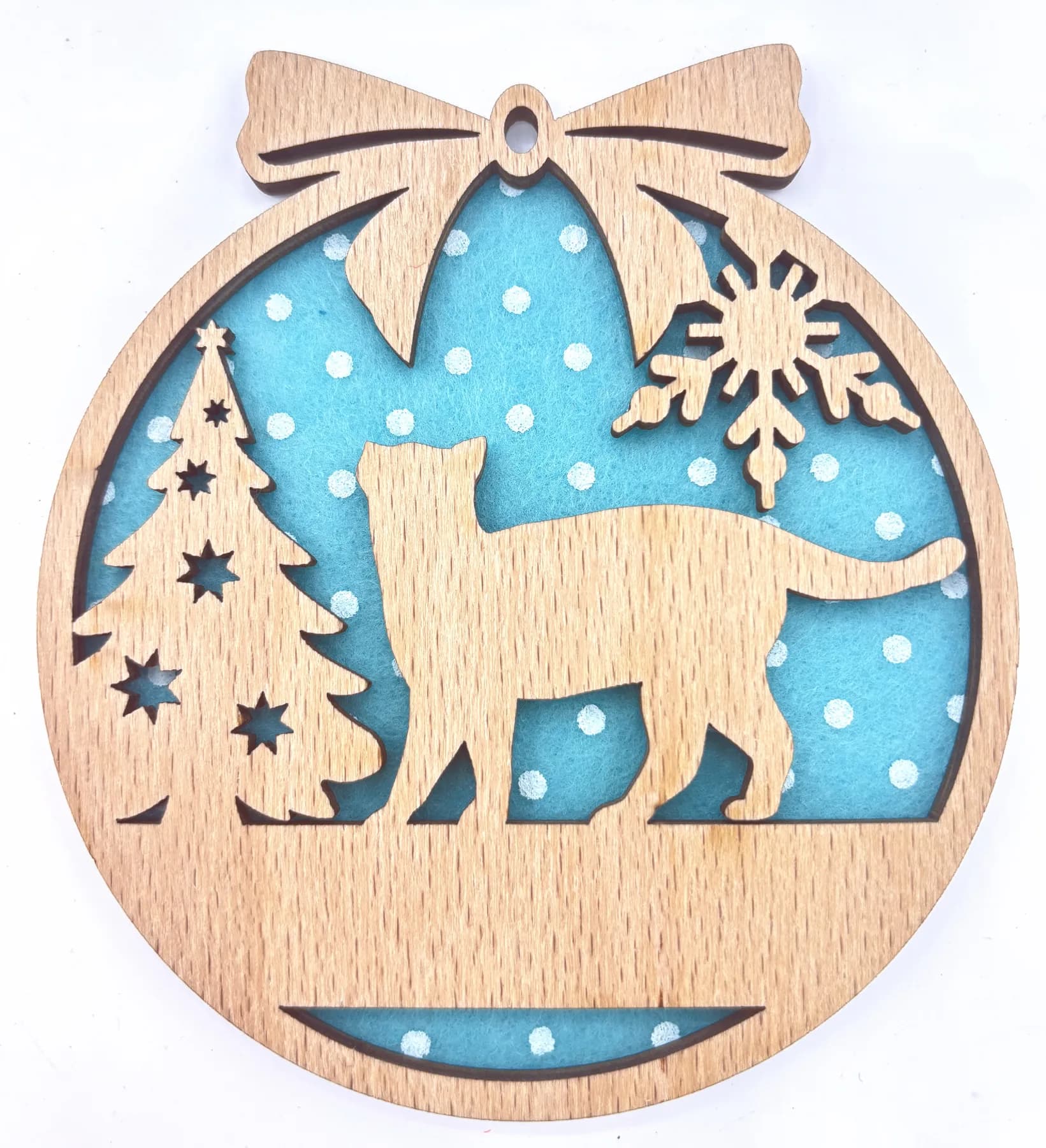 Wooden Christmas Ornament – Christmas Motif 24