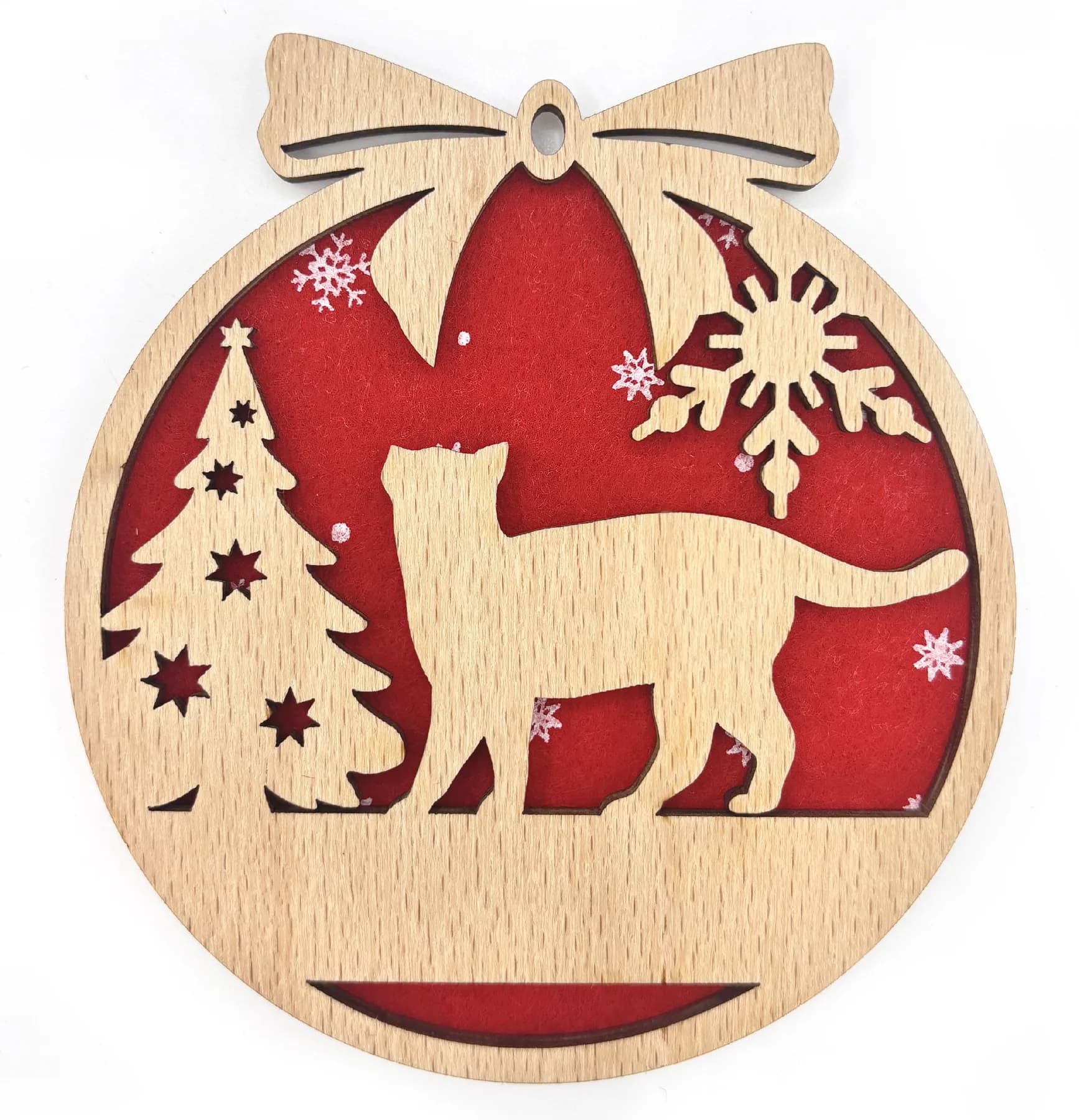 Wooden Christmas Ornament – Christmas Motif 24
