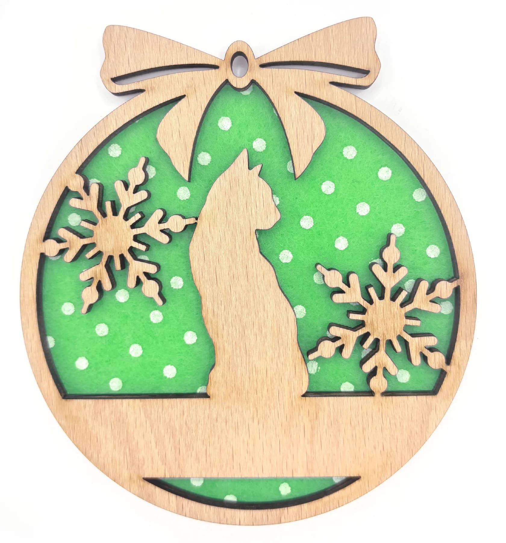 Christbaumanhänger aus Holz – Weihnachtsmotiv 25