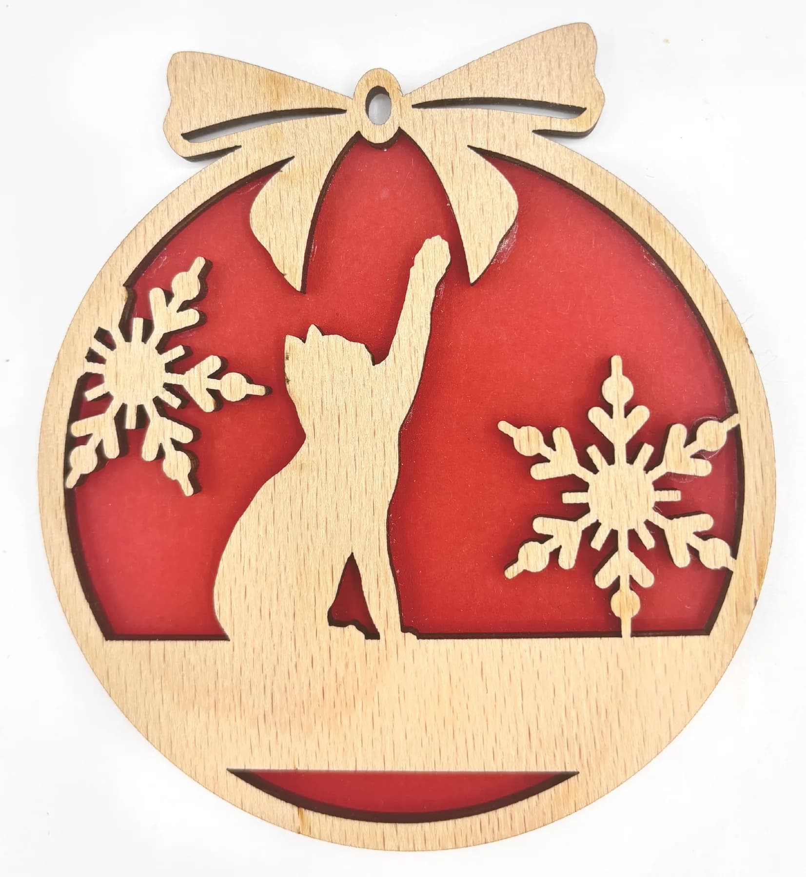 Christbaumanhänger aus Holz – Weihnachtsmotiv 27