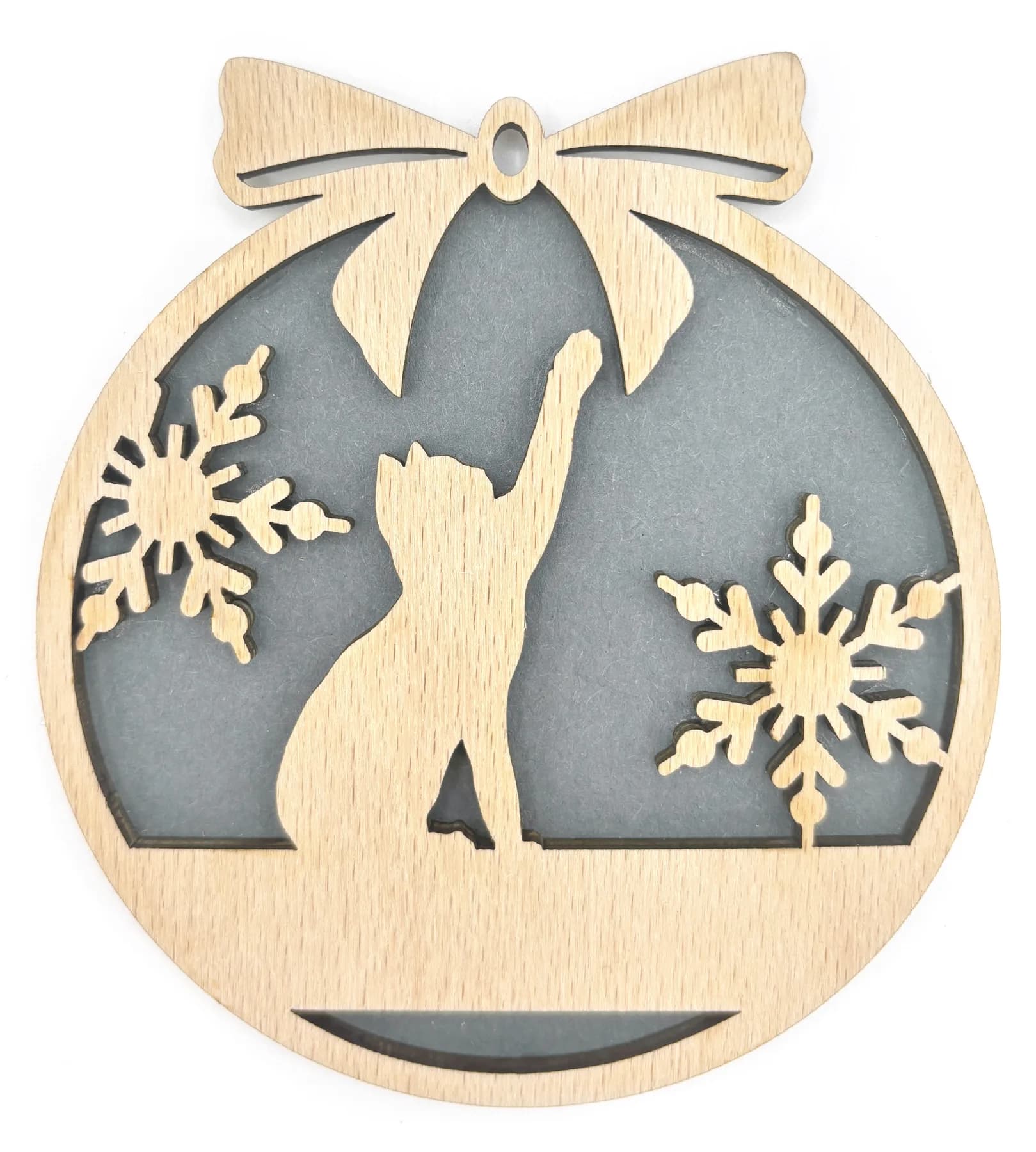 Christbaumanhänger aus Holz – Weihnachtsmotiv 27