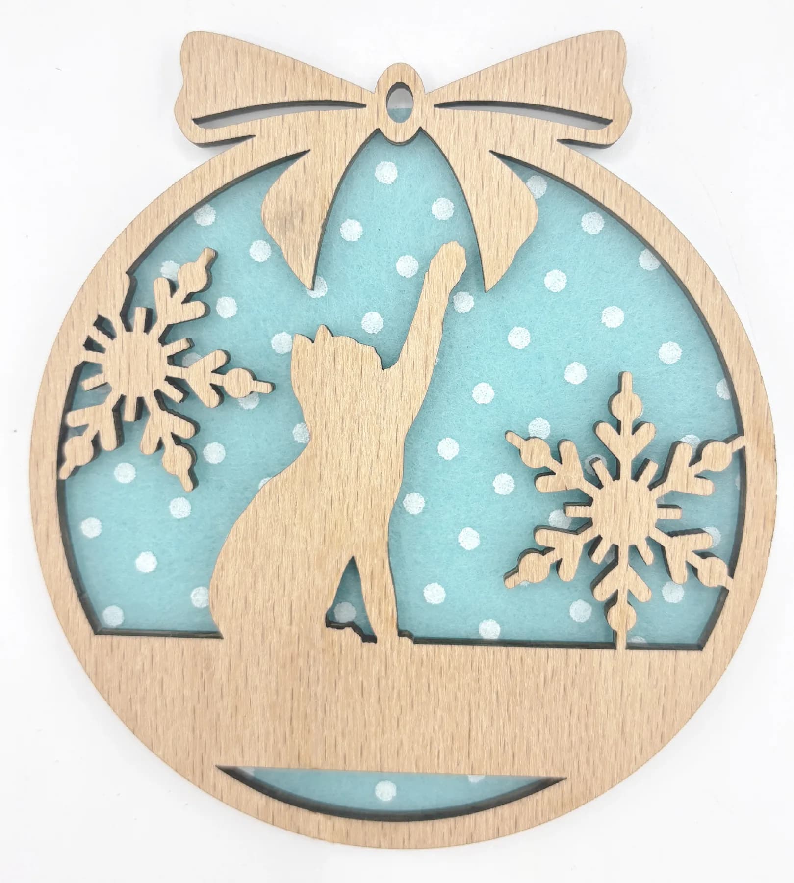Christbaumanhänger aus Holz – Weihnachtsmotiv 27