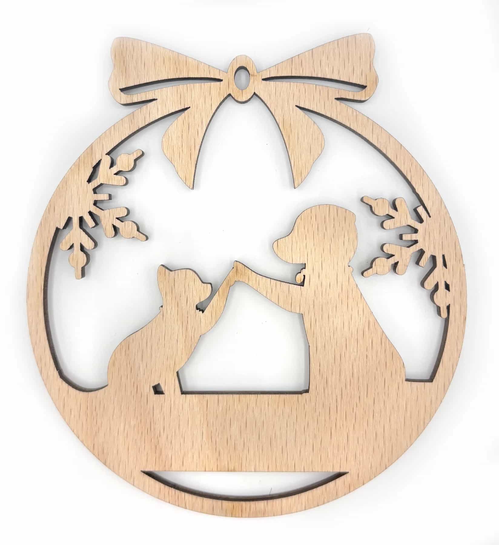 Décoration de Noël en bois – Motif de Noël 28