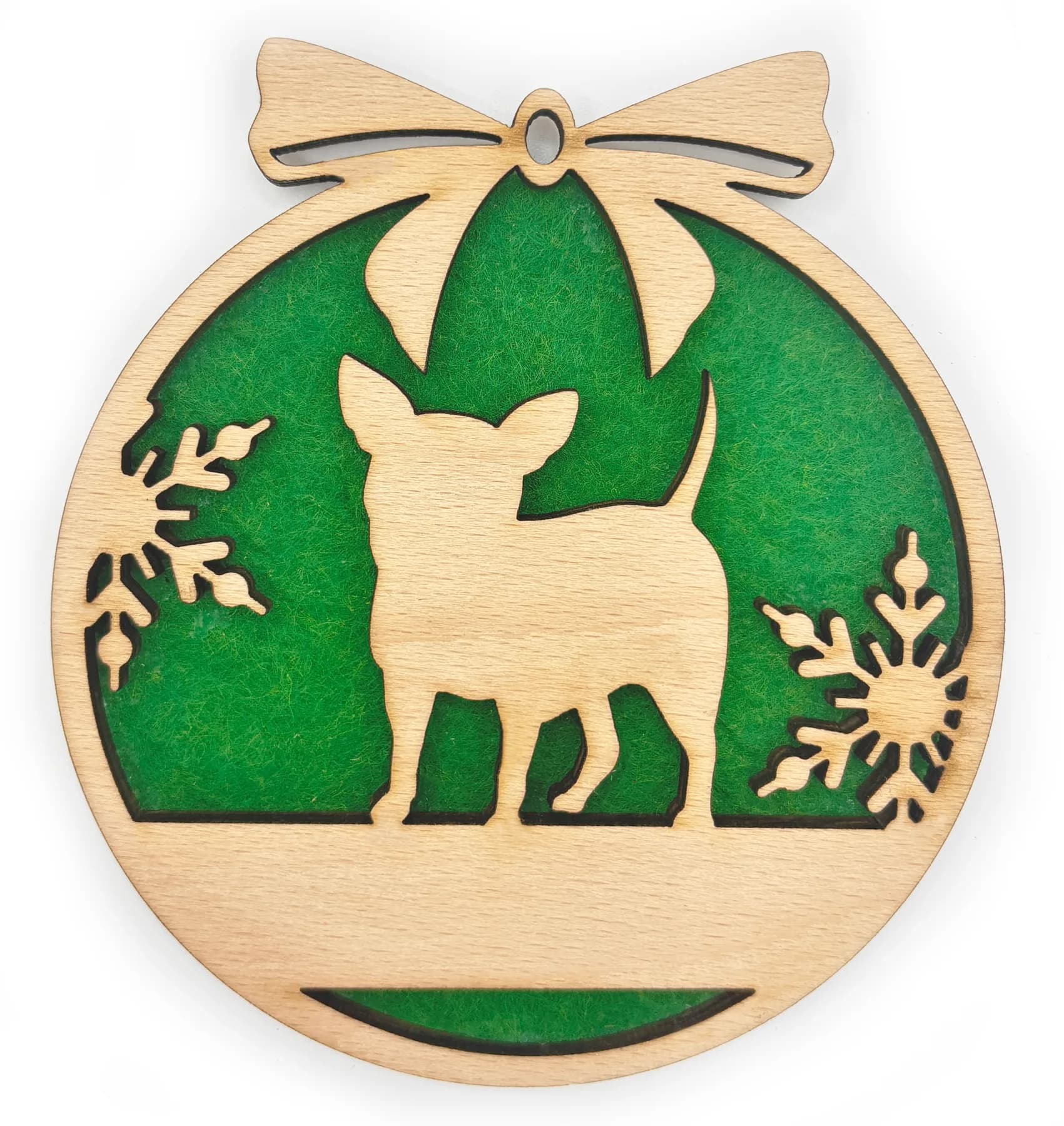Christbaumanhänger aus Holz – Weihnachtsmotiv 29