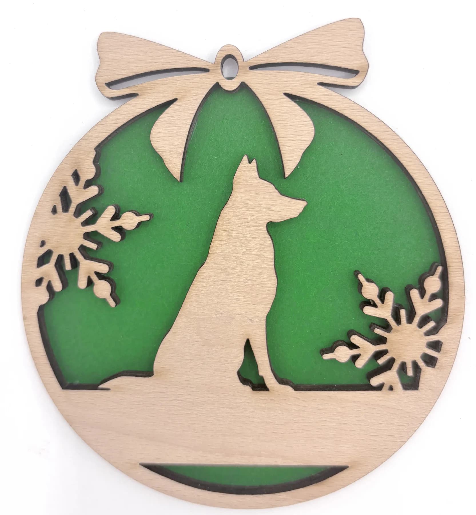 Christbaumanhänger aus Holz – Weihnachtsmotiv 31