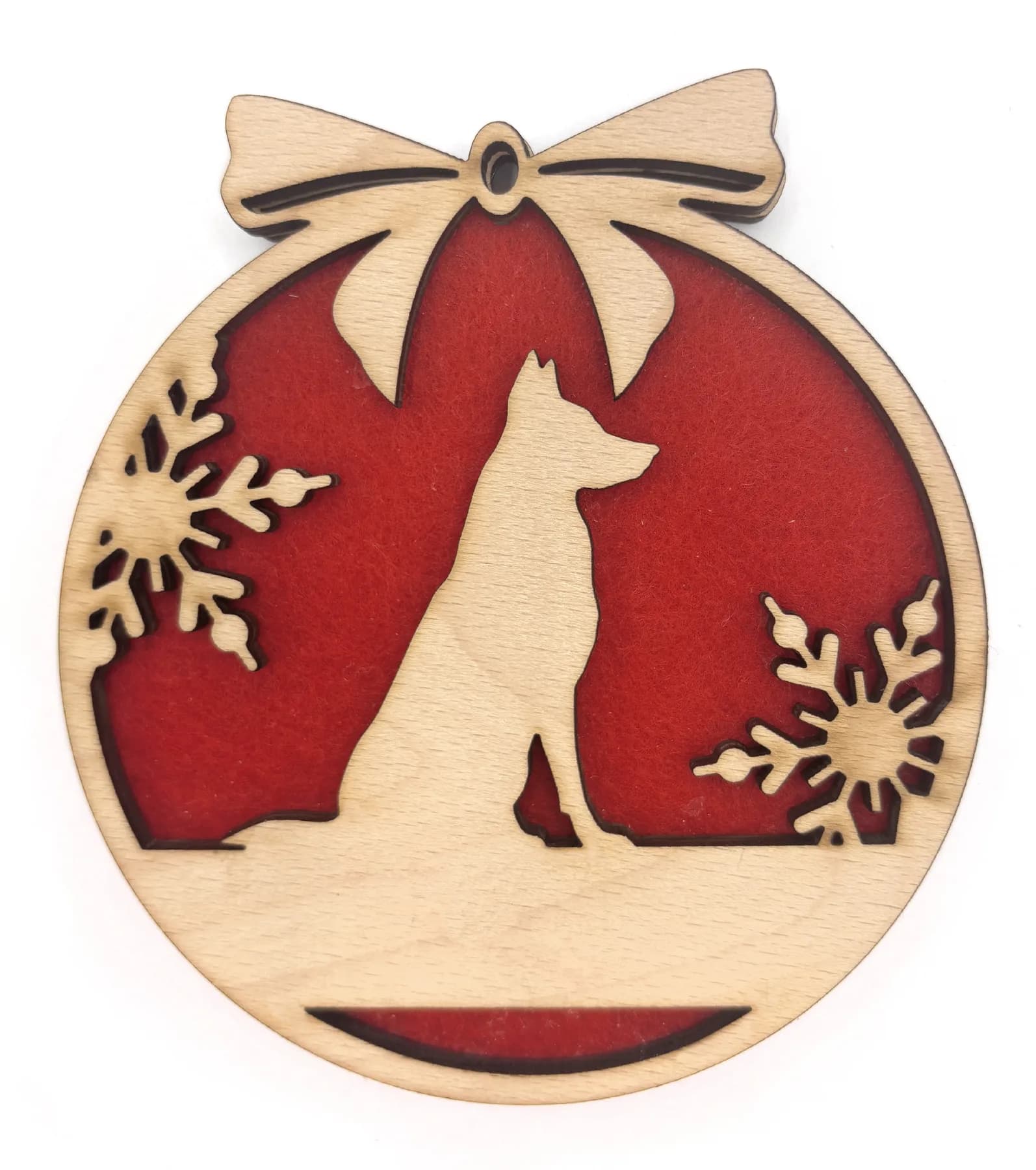 Christbaumanhänger aus Holz – Weihnachtsmotiv 31
