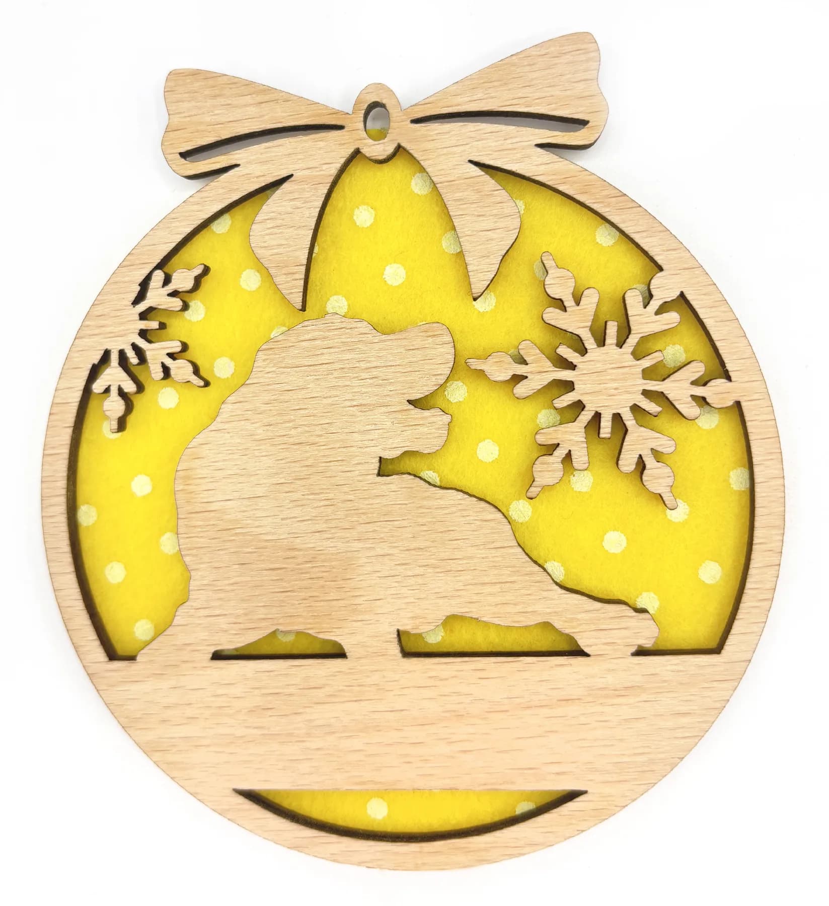 Christbaumanhänger aus Holz – Weihnachtsmotiv 32