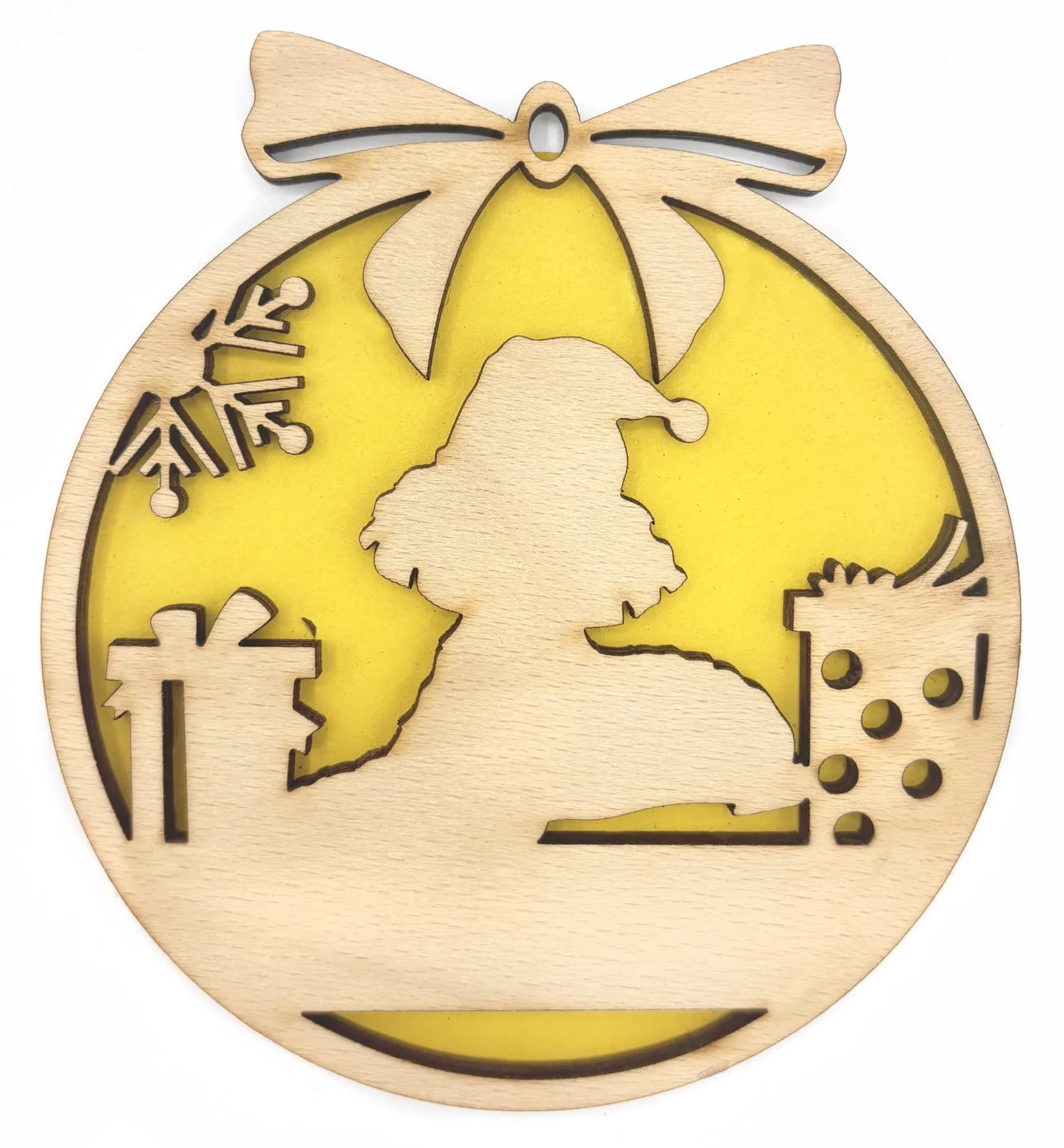 Christbaumanhänger aus Holz – Weihnachtsmotiv 35