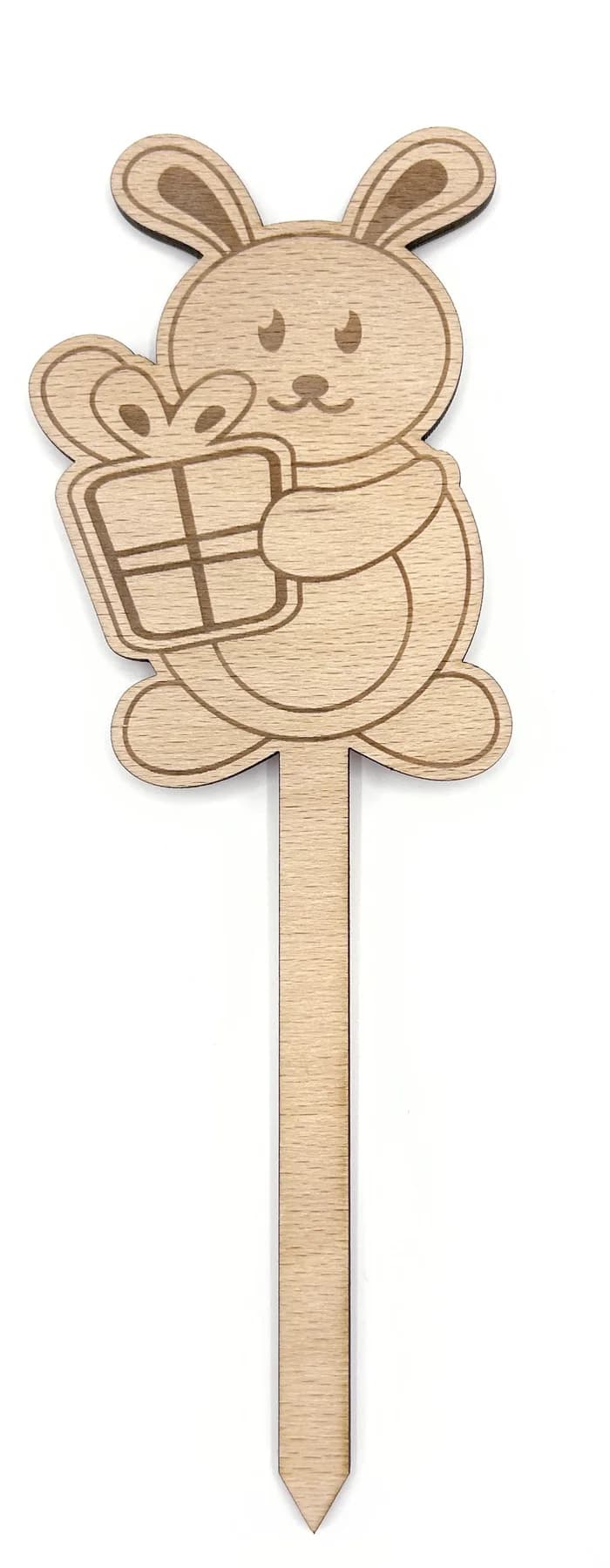 Cake Topper aus Holz – Hase