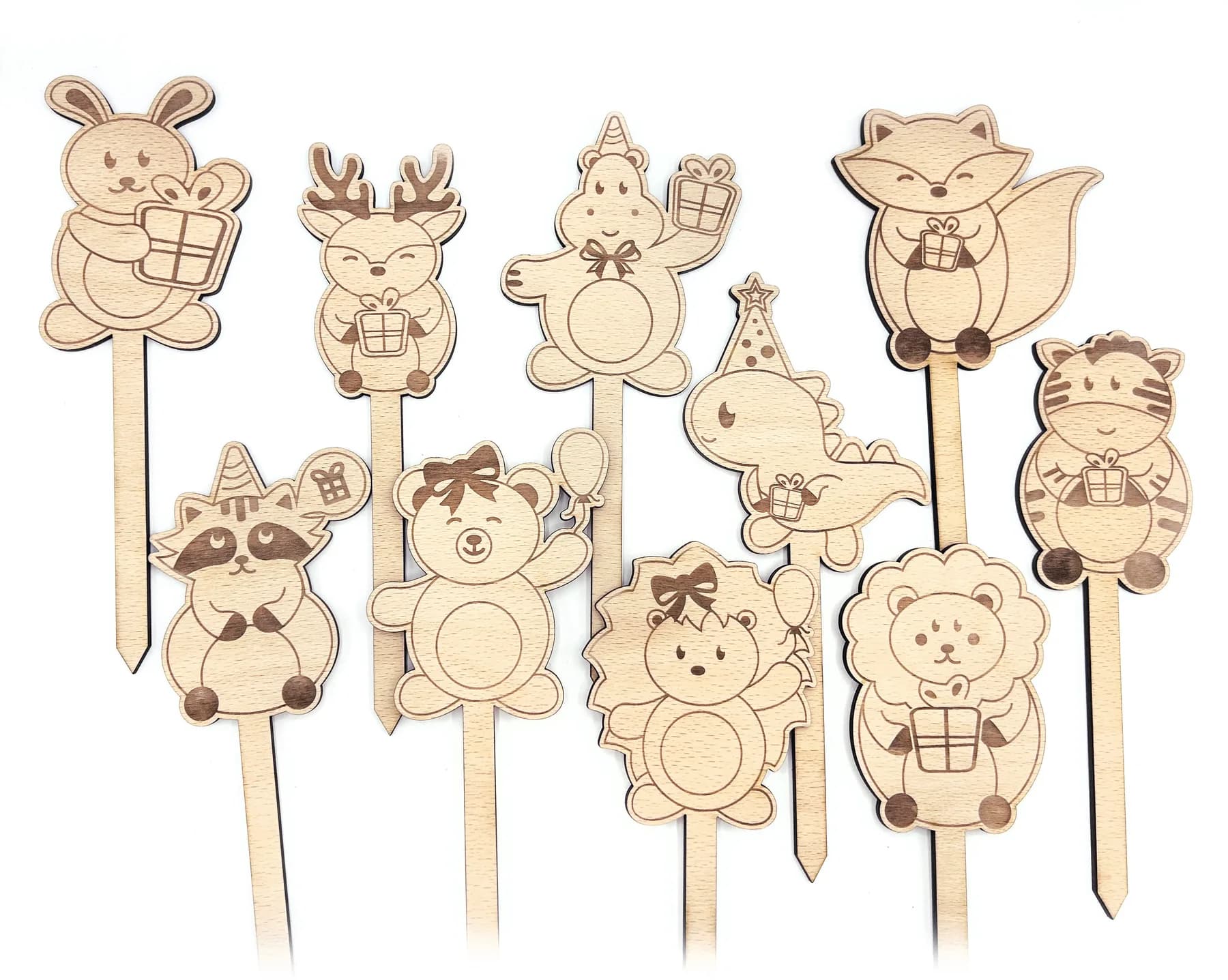 Cake topper en bois – Renard